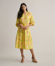 Stretch Cotton Floral Aurelia Dress