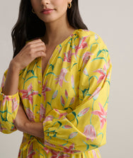 Stretch Cotton Floral Aurelia Dress Zoom