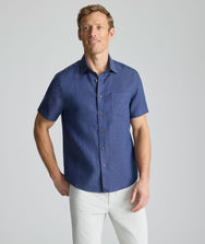 Wrinkle-Resistant Linen Short-Sleeve Cameron Shirt