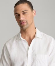 Wrinkle-Resistant Linen Short-Sleeve Cameron Shirt Zoom