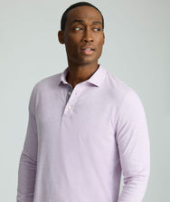 Wrinkle-Free Long-Sleeve Polo Zoom