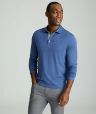 Wrinkle-Free Long-Sleeve Polo