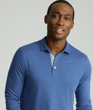 Wrinkle-Free Long-Sleeve Polo Zoom