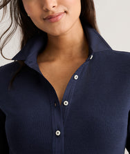 Jersey Knit Ribbed Carina Shirt Zoom