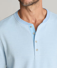 Cotton Pique Henley - FINAL SALE Zoom