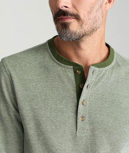 Cotton Pique Henley - FINAL SALE Zoom