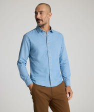 Wrinkle-Free Denim Courbet Shirt