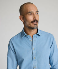 Wrinkle-Free Denim Courbet Shirt Zoom