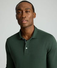 Wrinkle-Free Damaschino Long-Sleeve Polo Zoom