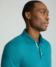 Wrinkle-Free Damaschino Long-Sleeve Polo Zoom