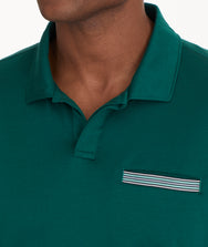 Wrinkle-Free Long-Sleeve Damaschino Polo - FINAL SALE Zoom