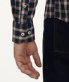 Model is wearing UNTUCKit Wrinkle-Free Performance Dorin Shirt.