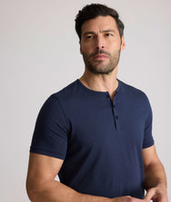 EcoSoft™ Short-Sleeve Henley Zoom