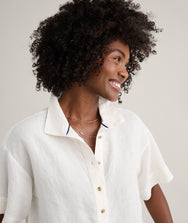 Linen Popover Untucked Ivy Shirt Zoom
