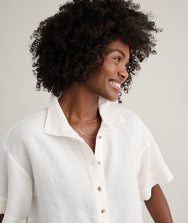Linen Popover Untucked Ivy Shirt Zoom