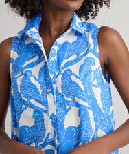 Stretch Cotton Printed Jordan Dress Zoom