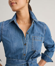 Denim Lea Shirtdress Zoom