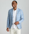 Model is wearing UNTUCKit Marigold sport coat.
