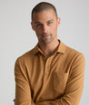 Garment-Dyed Long-Sleeve Polo - FINAL SALE