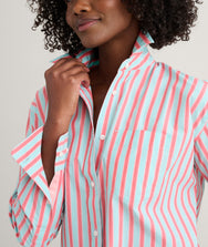 Stretch Cotton Poplin Relaxed Fit Melanie Shirt Zoom