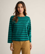Cotton Jersey Mille Stripe Tee
