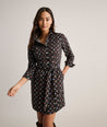 Model is wearing UNTUCKit Stretch Cotton Sydney Shirt Dress