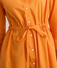 Stretch Poplin Taylor Shirtdress Zoom