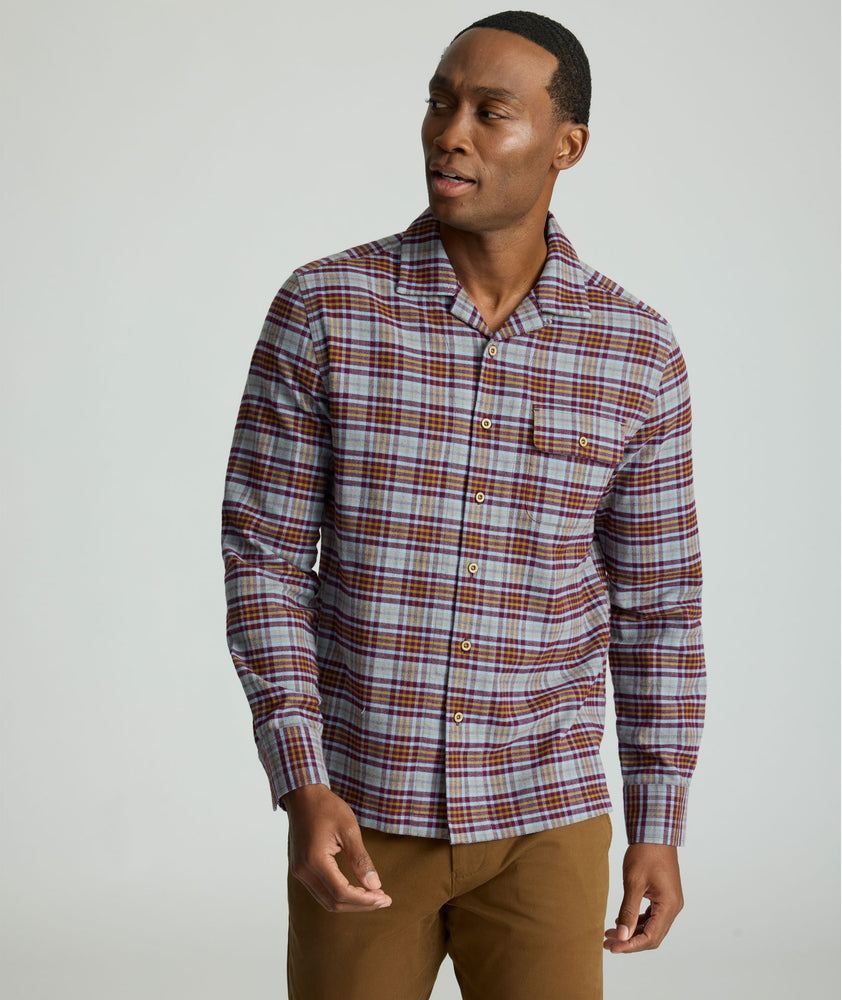 Model is wearing UNTUCKit verona button down.