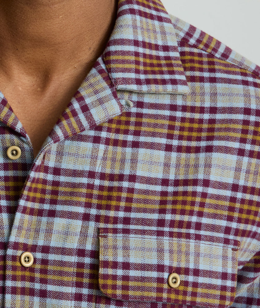Model is wearing UNTUCKit verona button down.