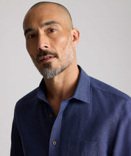 Wrinkle-Resistant Linen Vin Santo Shirt Zoom
