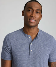 Jersey Slub Short-Sleeve Henley