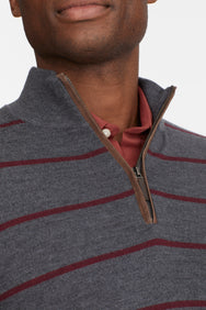 Merino Wool Quarter-Zip Sweater - FINAL SALE Zoom