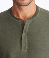 Textured Long-Sleeve Henley - FINAL SALE Zoom