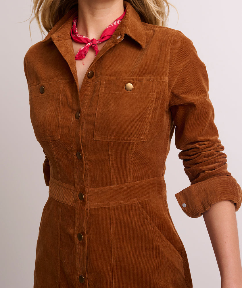 Corduroy Cora Shirt Dress - FINAL SALE