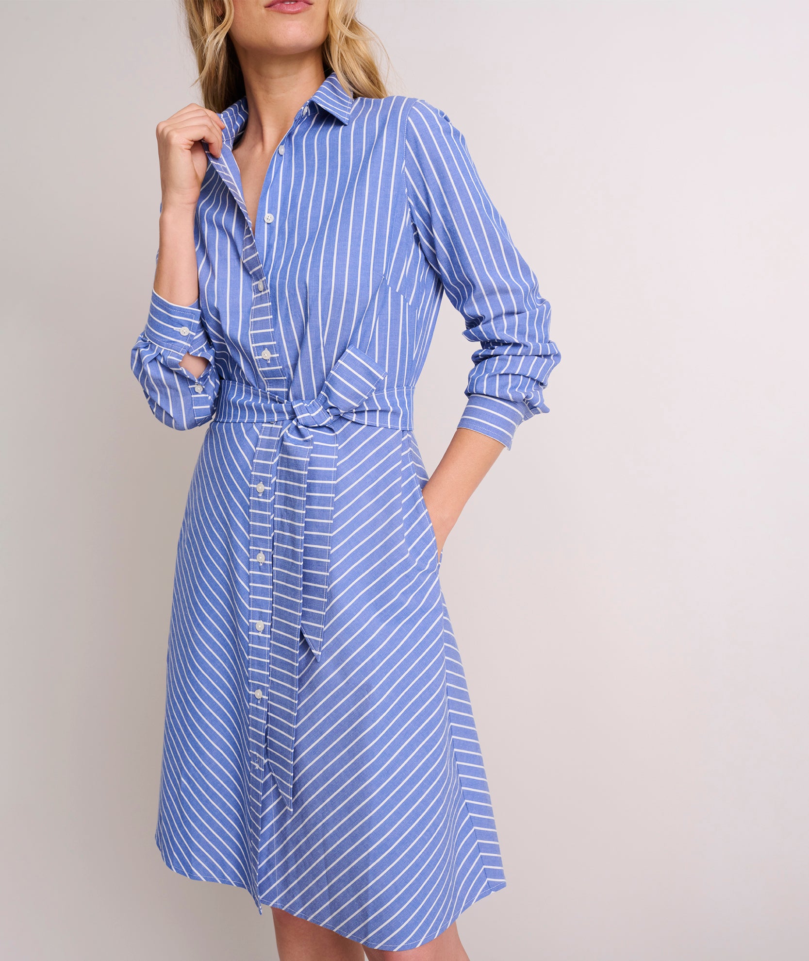 Untuckit Women s Striped Nadia Dress Blue