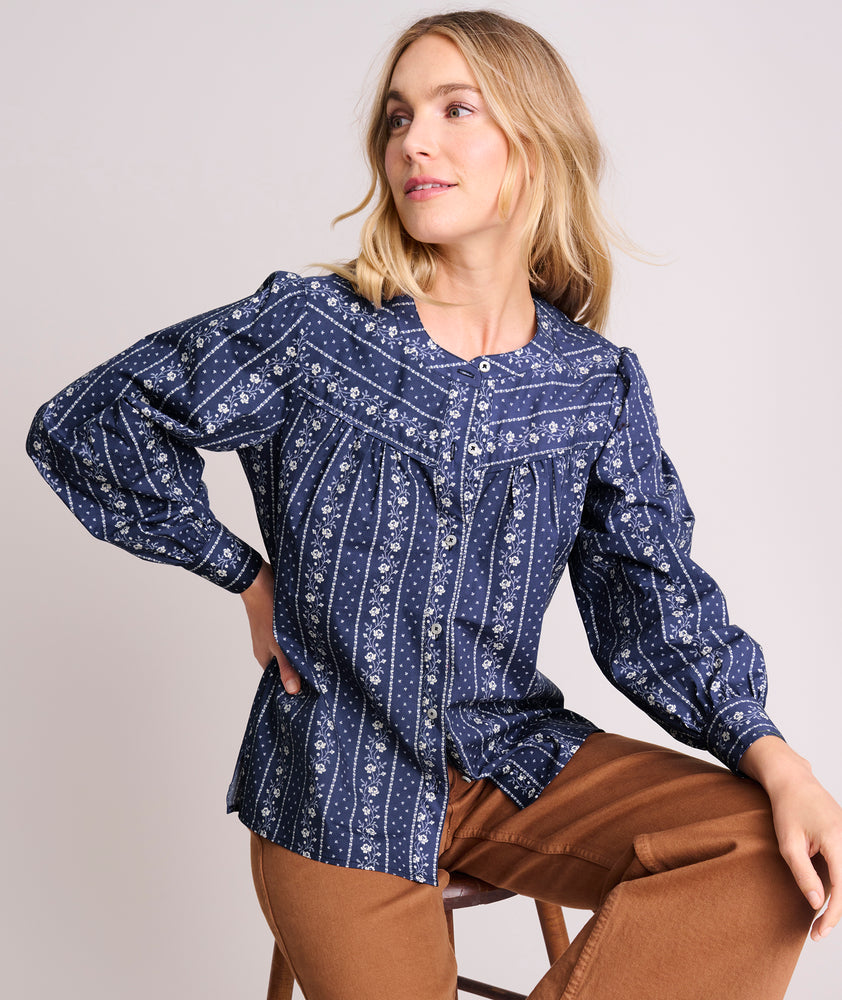 bandana dress shirt Albiate Blue Bandana Print Shirt