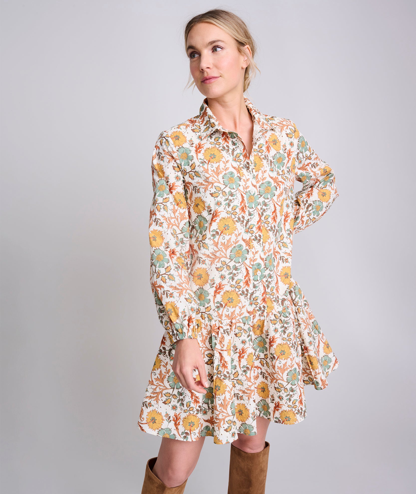 A line shirt dress on sale