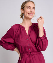 Stretch Cotton Midi Farrah Dress - FINAL SALE Zoom