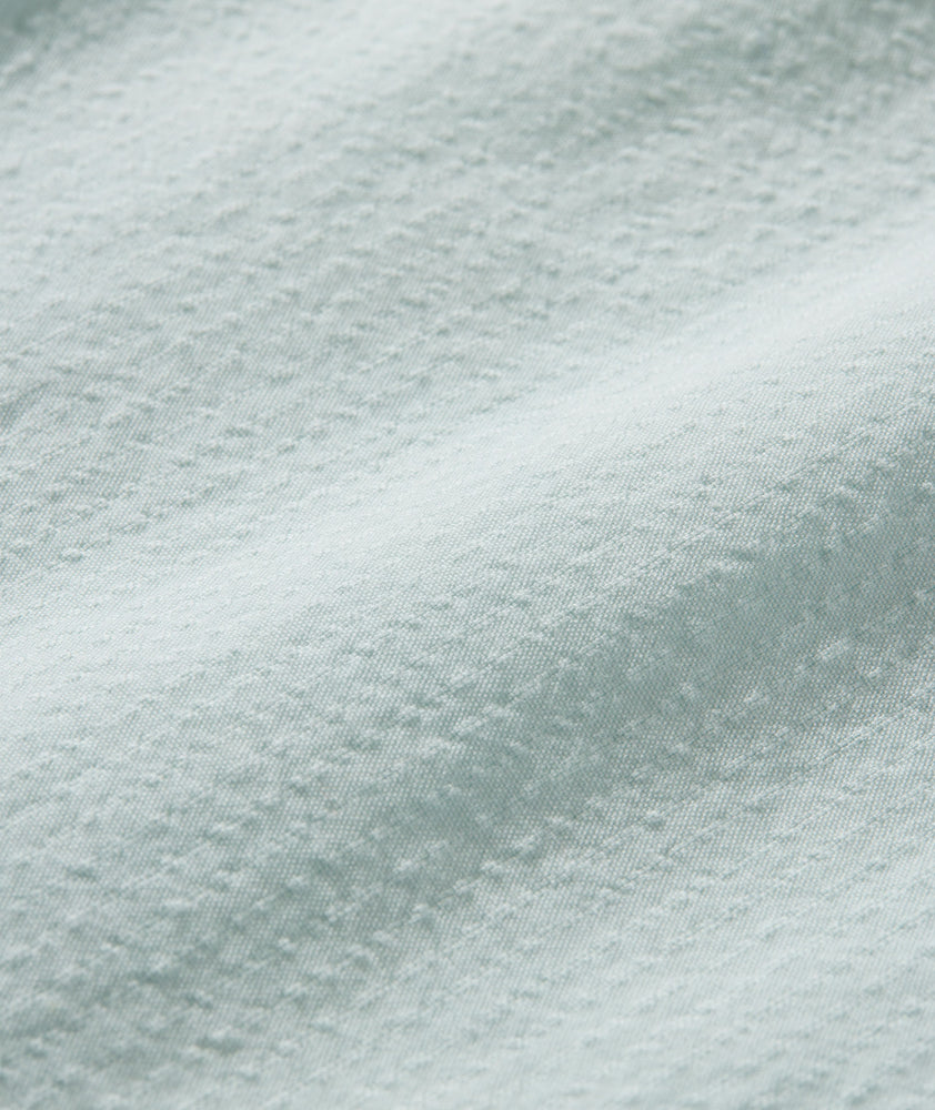 Cotton Seersucker Short-Sleeve Pavao Shirt - FINAL SALE