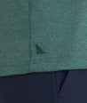 Model wearing a Light Green Ultrasoft Long-Sleeve Henley