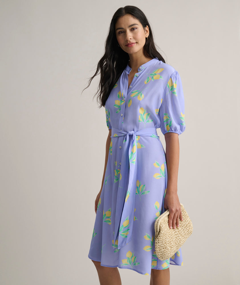 UNTUCKit | Short-Sleeve Lemon Print Midi Alix Dress - 4.30.26promotag UNTUCKit | Short-Sleeve Lemon Print Midi Alix Dress - 4.30.26promotag