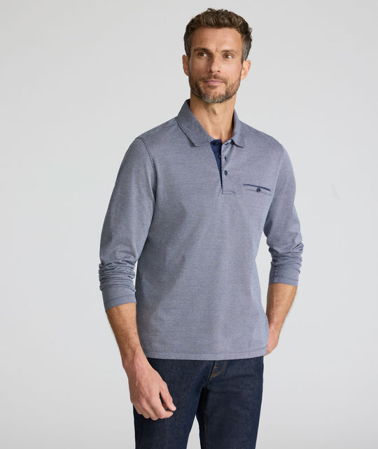 Textured Cotton Polo