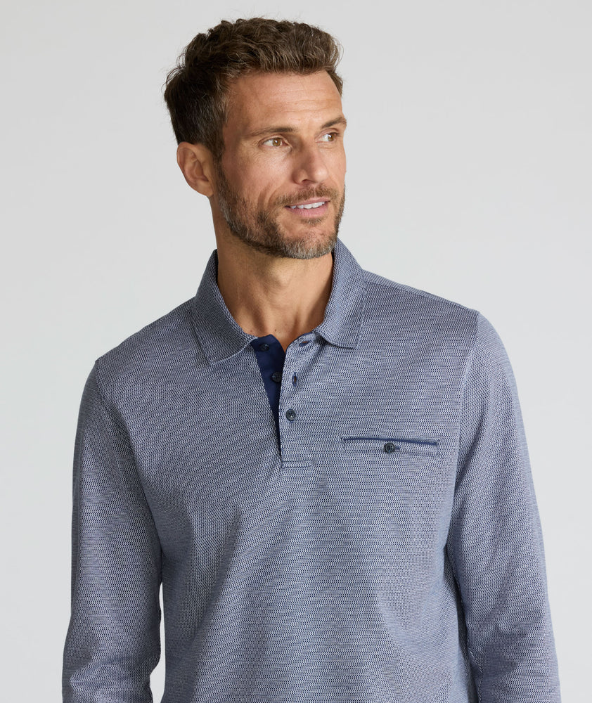 Textured Cotton Polo