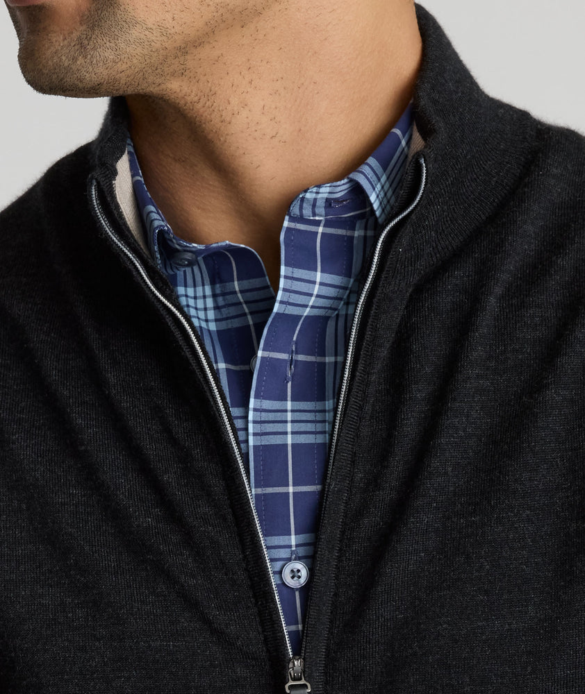 NATIVA™ Wool Full-Zip Sweater