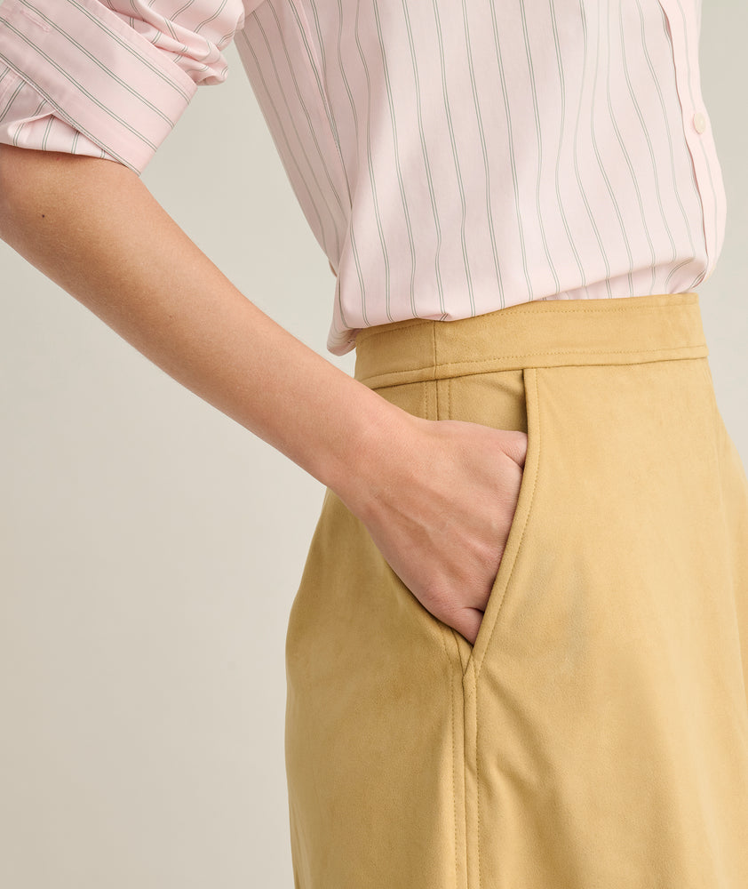 Faux Suede Amelia Skirt