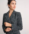 Model is wearing UNTUCKit Tweed Angelica Blazer Dress.