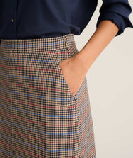 Cotton Blend Midi Anya Skirt Zoom