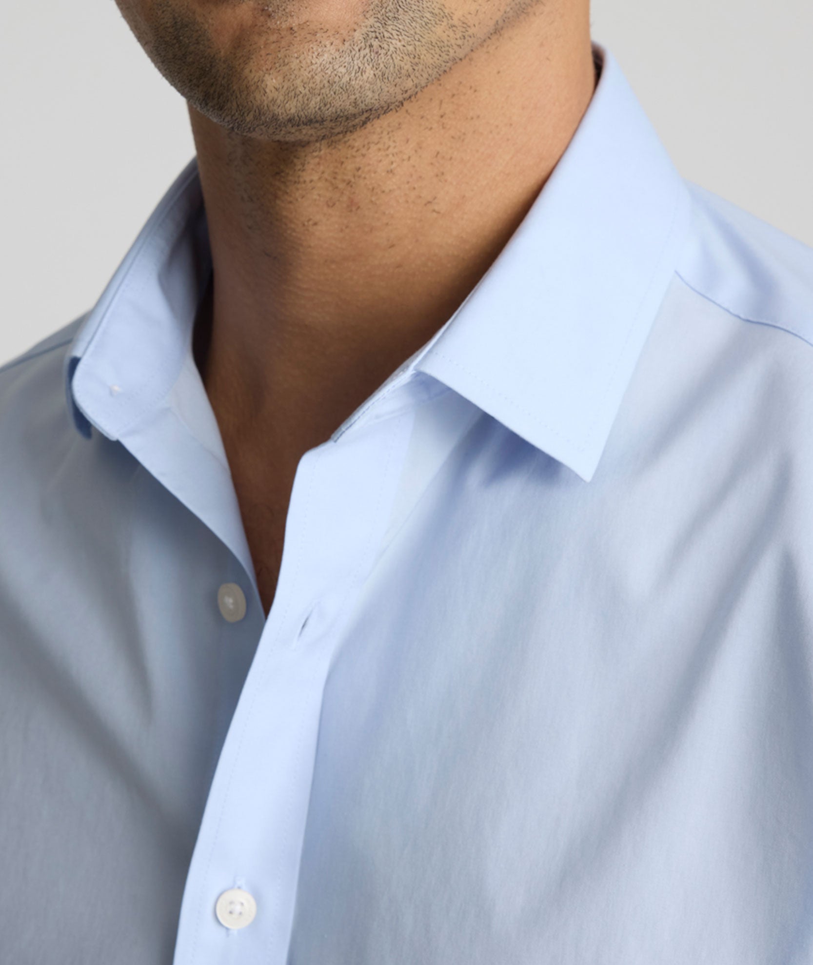UNTUCKit | Wrinkle-Free Stretch Cotton Arden Shirt - Light Blue UNTUCKit | Wrinkle-Free Stretch Cotton Arden Shirt - Light Blue
