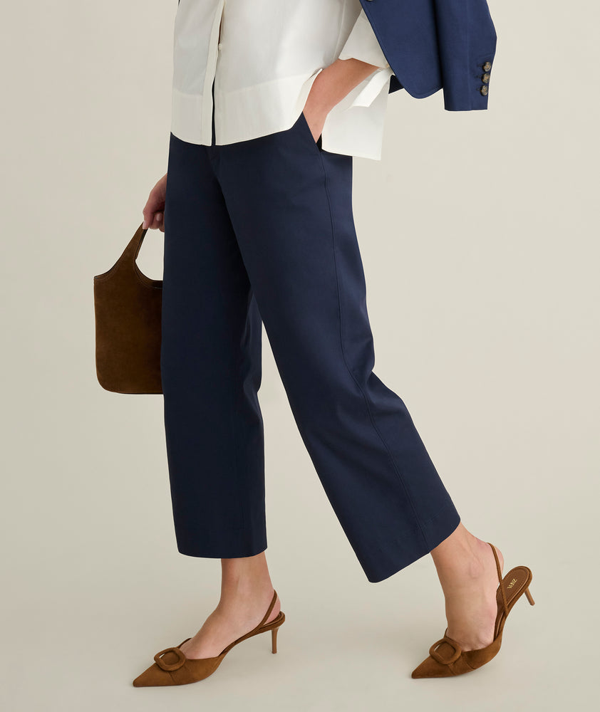 Stretch Twill Ava Cropped Pant