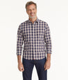 Model is wearing UNTUCKit Wrinkle-Free Barossa Shirt.